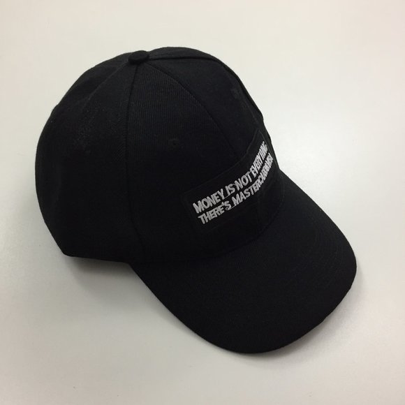 NWOT Men/Women Unisex MONEY ISN'T EVERYTHING Patch Funny Humor Baseball Cap - Picture 1 of 6